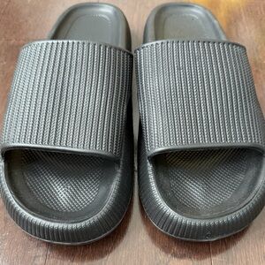 Black Slide Sandals